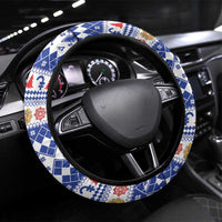 Armenia Christmas Steering Wheel Cover Santa Riding Lion - Wonder Print Shop
