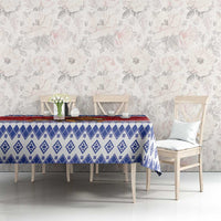 Armenia Christmas Tablecloth Santa Riding Lion - Wonder Print Shop