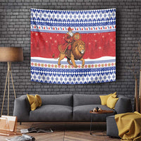Armenia Christmas Tapestry Santa Riding Lion - Wonder Print Shop