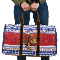Armenia Christmas Travel Bag Santa Riding Lion - Wonder Print Shop