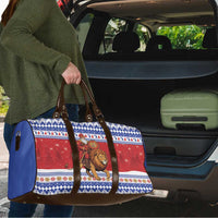 Armenia Christmas Travel Bag Santa Riding Lion - Wonder Print Shop