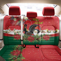 Portugal Christmas Back Car Seat Cover Rooster of Barcelos Christmas Lightning Art - Wonder Print Shop