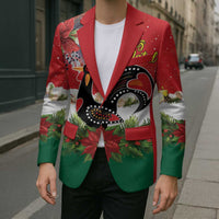 Portugal Christmas Blazer Rooster of Barcelos Christmas Lightning Art - Wonder Print Shop