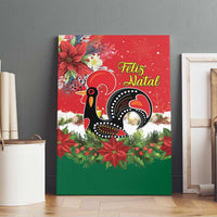 Portugal Christmas Canvas Wall Art Rooster of Barcelos Christmas Lightning Art - Wonder Print Shop