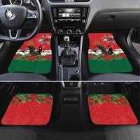 Portugal Christmas Car Mats Rooster of Barcelos Christmas Lightning Art - Wonder Print Shop