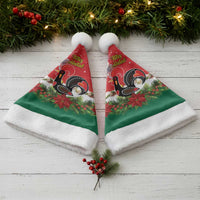 Portugal Christmas Santa Hat Rooster of Barcelos Christmas Lightning Art - Wonder Print Shop