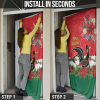 Portugal Christmas Door Cover Rooster of Barcelos Christmas Lightning Art - Wonder Print Shop