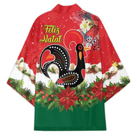 Portugal Christmas Kimono Rooster of Barcelos Christmas Lightning Art - Wonder Print Shop