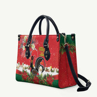 Portugal Christmas Leather Bag Rooster of Barcelos Christmas Lightning Art - Wonder Print Shop