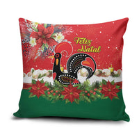 Portugal Christmas Pillow Cover Rooster of Barcelos Christmas Lightning Art - Wonder Print Shop