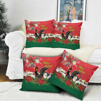 Portugal Christmas Pillow Cover Rooster of Barcelos Christmas Lightning Art - Wonder Print Shop