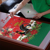 Portugal Christmas Puzzle Rooster of Barcelos Christmas Lightning Art - Wonder Print Shop