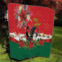 Portugal Christmas Quilt Rooster of Barcelos Christmas Lightning Art - Wonder Print Shop