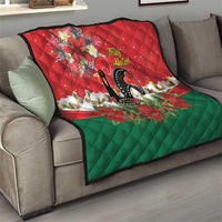 Portugal Christmas Quilt Rooster of Barcelos Christmas Lightning Art - Wonder Print Shop