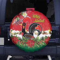 Portugal Christmas Spare Tire Cover Rooster of Barcelos Christmas Lightning Art - Wonder Print Shop