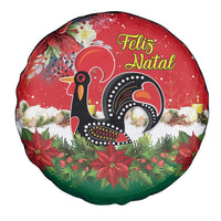 Portugal Christmas Spare Tire Cover Rooster of Barcelos Christmas Lightning Art - Wonder Print Shop