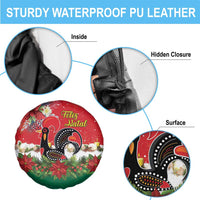 Portugal Christmas Spare Tire Cover Rooster of Barcelos Christmas Lightning Art - Wonder Print Shop