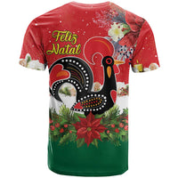 Portugal Christmas T Shirt Rooster of Barcelos Christmas Lightning Art - Wonder Print Shop