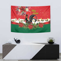 Portugal Christmas Tapestry Rooster of Barcelos Christmas Lightning Art - Wonder Print Shop