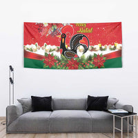 Portugal Christmas Tapestry Rooster of Barcelos Christmas Lightning Art - Wonder Print Shop
