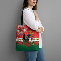 Portugal Christmas Tote Bag Rooster of Barcelos Christmas Lightning Art - Wonder Print Shop