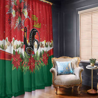 Portugal Christmas Window Curtain Rooster of Barcelos Christmas Lightning Art - Wonder Print Shop