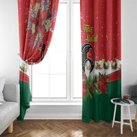 Portugal Christmas Window Curtain Rooster of Barcelos Christmas Lightning Art - Wonder Print Shop