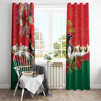 Portugal Christmas Window Curtain Rooster of Barcelos Christmas Lightning Art - Wonder Print Shop