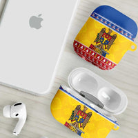 Moldova Christmas AirPods Case Coat Of Arms Craciun fericit - Wonder Print Shop