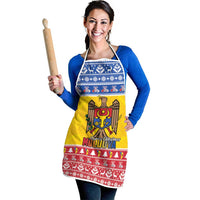 Moldova Christmas Apron Coat Of Arms Craciun fericit - Wonder Print Shop