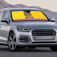 Moldova Christmas Auto Sun Shade Coat Of Arms Craciun fericit - Wonder Print Shop