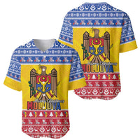 Moldova Christmas Baseball Jersey Coat Of Arms Craciun fericit - Wonder Print Shop