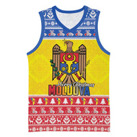 Moldova Christmas Basketball Jersey Coat Of Arms Craciun fericit - Wonder Print Shop