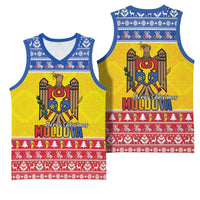 Moldova Christmas Basketball Jersey Coat Of Arms Craciun fericit - Wonder Print Shop