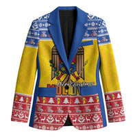 Moldova Christmas Blazer Coat Of Arms Craciun fericit - Wonder Print Shop