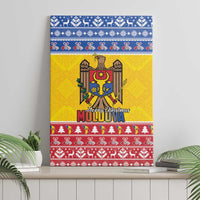 Moldova Christmas Canvas Wall Art Coat Of Arms Craciun fericit - Wonder Print Shop