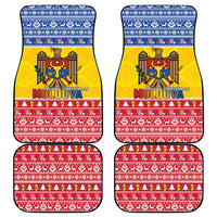 Moldova Christmas Car Mats Coat Of Arms Craciun fericit - Wonder Print Shop