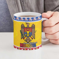 Moldova Christmas Ceramic Mug Coat Of Arms Craciun fericit - Wonder Print Shop