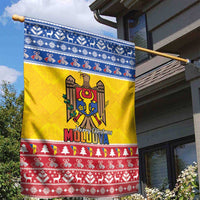 Moldova Christmas Garden Flag Coat Of Arms Craciun fericit - Wonder Print Shop