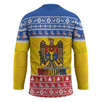 Moldova Christmas Hockey Jersey Coat Of Arms Craciun fericit - Wonder Print Shop