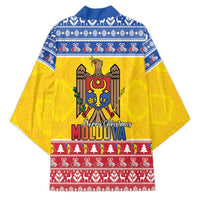 Moldova Christmas Kimono Coat Of Arms Craciun fericit - Wonder Print Shop