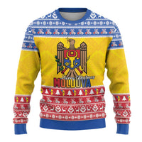 Moldova Christmas Ugly Christmas Sweater Coat Of Arms Craciun fericit - Wonder Print Shop