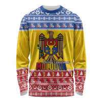 Moldova Christmas Long Sleeve Shirt Coat Of Arms Craciun fericit - Wonder Print Shop