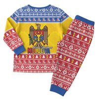 Moldova Christmas Pajama Set Coat Of Arms Craciun fericit - Wonder Print Shop