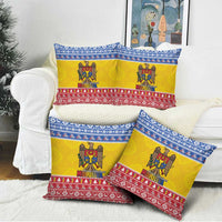 Moldova Christmas Pillow Cover Coat Of Arms Craciun fericit - Wonder Print Shop