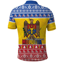 Moldova Christmas Polo Shirt Coat Of Arms Craciun fericit - Wonder Print Shop