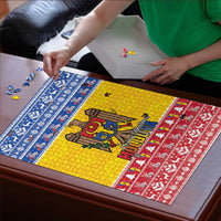 Moldova Christmas Puzzle Coat Of Arms Craciun fericit - Wonder Print Shop