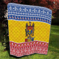 Moldova Christmas Quilt Coat Of Arms Craciun fericit - Wonder Print Shop