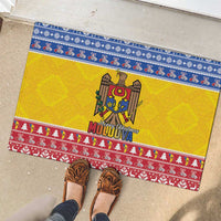 Moldova Christmas Rubber Doormat Coat Of Arms Craciun fericit - Wonder Print Shop