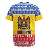 Moldova Christmas Rugby Jersey Coat Of Arms Craciun fericit - Wonder Print Shop